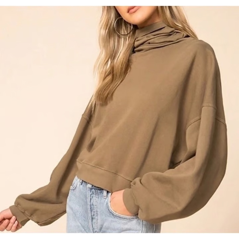 AGOLDE Balloon Sleeve Turtleneck